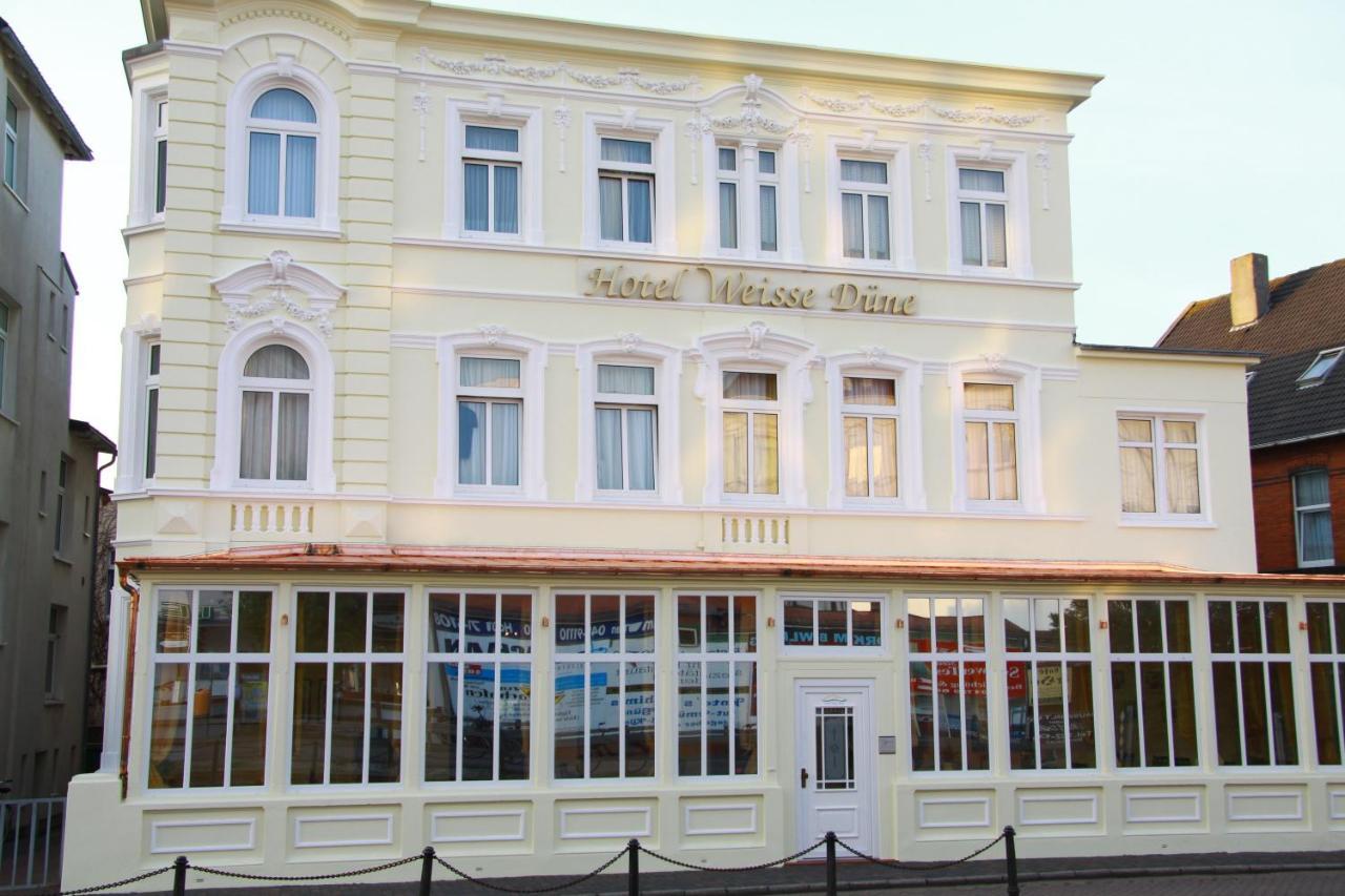 Hotel Weisse Duene Borkum Buitenkant foto